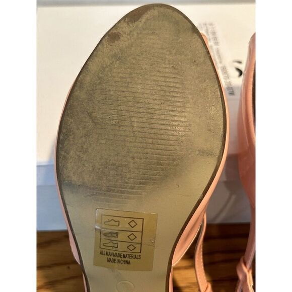 ANGEL & STEPS Bailey Slingback Peach Patent Women's Size 7 W 160670 - Picture 14 of 16